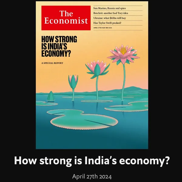 🇮🇳 New cover of The Economist about India. On April 19, th